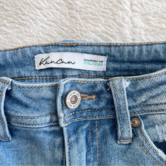 Kancan High Rise Front Seam Light wash Denim Blue Jeans Women’s 23 31”inseam - Picture 9 of 16